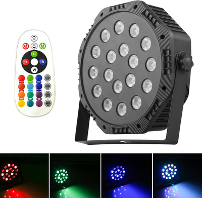MOBIZAC 18 LEDs Multicolor Glowing Disco Par DJ Party Light with DMX Control Bar Disco Ball Set(Ball Diameter: 18 cm)