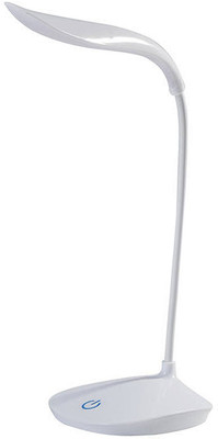 REXBURG Flexible Table Study Lamp for Home and Study Desk Table Study Lamp(26 cm, White)