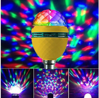 PGDT ELECTRO 360 Degree LED Crystal Rotating Bulb Magic Disco LED Light, LED Rotating Bulb Single Disco Ball(Ball Diameter: 2.5 cm)