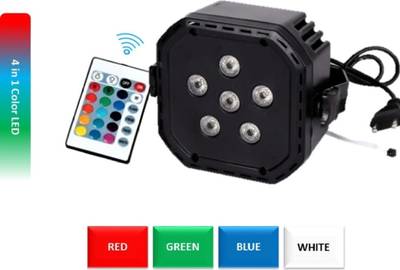 Skylight Par Flood Light for Stage 6LEDs RGB Light by Remote Control Shower Laser Light Shower Laser Light