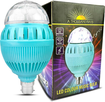 MOOZMOB Jumbo Music Disco Bulb with Bluetooth Speaker 360 Degree Rotating Party Bulb Single Disco Ball(Ball Diameter: 7 cm)