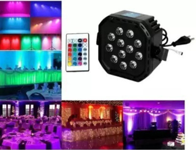 Skylight DJ LED Par Flood Light with 12 LEDs 24 Keys Remote Control Dual Disco Ball(Ball Diameter: 14 cm)