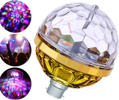 WRADER Golden Jumbo Disco Bulb for Party Home Birthday Dancing Stage and Diwali Bulb Shower Laser Light(Ball Diameter: 6 cm)