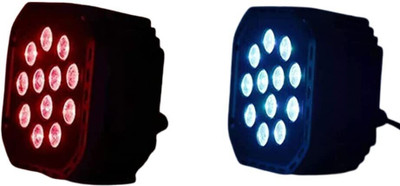 Mudgalelectricals Plastic Body Flat Par Light LED Mini RGB Dj Disco Party Lighting, Multicolour. Dual Disco Ball(Ball Diameter: 14 cm)