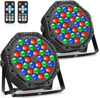 stylnet 12 LED Mini DJ Par Disco/Club Light with Remote, Diwali pack of 2 Disco Ball Set(Ball Diameter: 10 cm)
