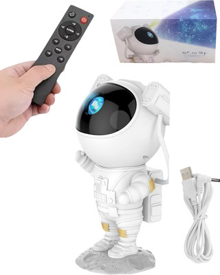 Newroket Smart Astronaut Galaxy Light Projector with Remote Controller Night Lamp(22 cm, White)