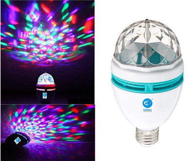 CORAL INDIA Rotating-Disco-Light-D-(PACK1) Single Disco Ball(Ball Diameter: 12 cm)