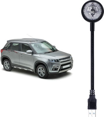 MOOZMOB Flexible and Portable USB Disco Light 7 Colors + 9 Functional Modes with Pattern Changing Button USB Disco Projector Light for Brezza Car SUVs Birthday Home USB Led Light(Black)