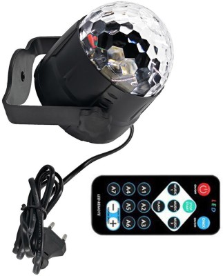 WRADER Music Sensor RGB DISCO Projection Light with 7 Color Modes DJ Party Light Single Disco Ball(Ball Diameter: 10 cm)