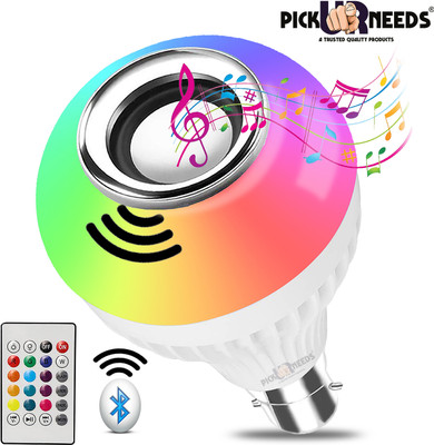 Pick Ur Needs Bluetooth LED Bulb Colourful Built-in Audio Speaker Music Player With Remote Single Disco Ball(Ball Diameter: 6 cm)