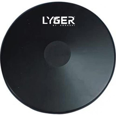LYGER SPORTS Combo Rubber Discus Throw 1 kg, Black (set of 2) Bronze Discus Throw Disc(1 kg)