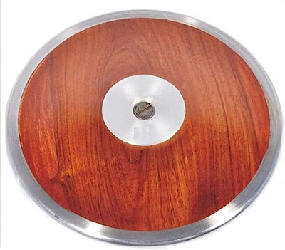 Kalindri Sports Discus Throw - Pack of 1 (Wooden, 1.5 kg) Wooden Discus Throw Disc(1.5 kg)