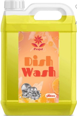 PRAJAL dish wash,dish wash gel 5litre lemon fragrance Dish Cleaning Gel(lemon, 5 L)