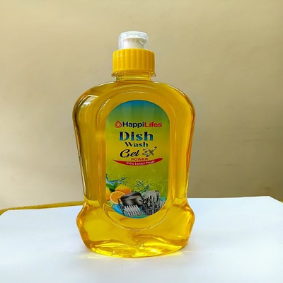 happilifes DISH WASH Dish Cleaning Gel(YELLOW, 2 x 250 ml)