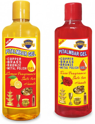 Slayer Copper, Brass, Metal Cleaner & Stain Remover Liquid Dish Cleaning Gel(Rose & Lemon Fragrance, 2 x 200 ml)