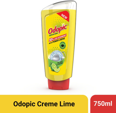 Odopic Dishwash Creme Lime Liquid Gel | Kitchen Utensil Cleaner Dish Cleaning Gel  (Regular, 750 Ml) For Rs. 26 @ 87 %