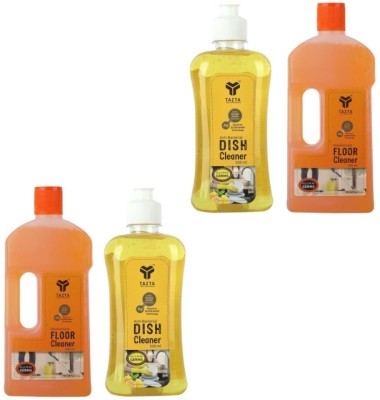 TAZTA Combo Of Floor Cleaner ( Pack of 2 X 500ml) And Dish Cleaning Gel(Pack of, 2 x 500 ml)