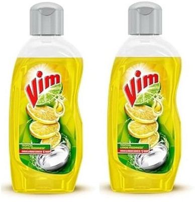 Vim Liquid gel dishwash 250ml each Dish Cleaning Gel(lemon, 4 x 0.12 L)