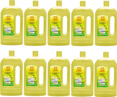AQUAHOST Dishwash lemon fragrance for utensil (pack of 10) Dish Cleaning Gel(Lemon, 10 x 1 L)