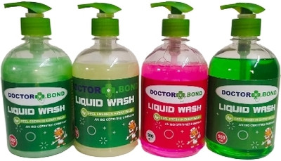 Doctor Bond Liquid soap 500ml. Combo Lime Liquid Detergent(4 x 250 ml)