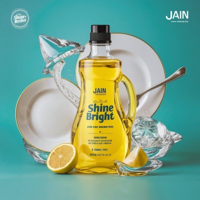 SHINE BRIGHT DISH WASHER Dish Cleaning Gel(LEMON, 5 L)