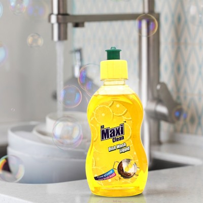 Ad Maxi Clean Liquid Dishwash Gel with Lemon Fragrance Dish Cleaning Gel(Lemon, 250 ml)