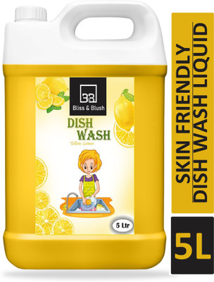 BLISS & BLUSH New Utensil Cleaner Dish Wash Liquid Lemon 5L Dish Cleaning Gel(lemon, 5 L)