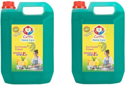 curific Dish Cleaning Gel Non Acidic Dish-washing -green(10ltr) Dish Cleaning Gel(natural, 2 x 5 L)