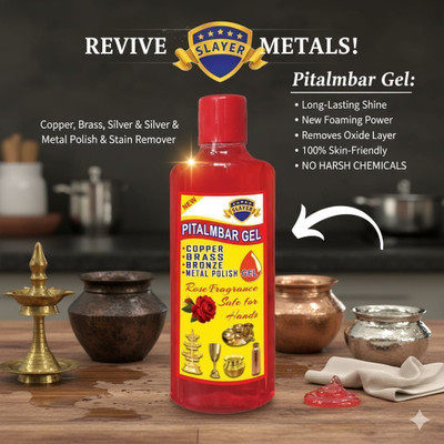 Slayer Pitalmbar, Copper/ Stain Remover Liquid Dish Cleaning Gel(Rose, 200 ml)