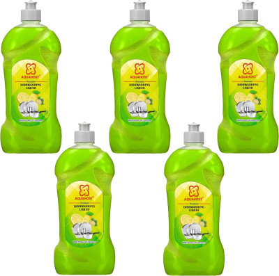 AQUAHOST Dish washing gel for utensil Dish Cleaning Gel(Lemon, 5 x 0.5 L)