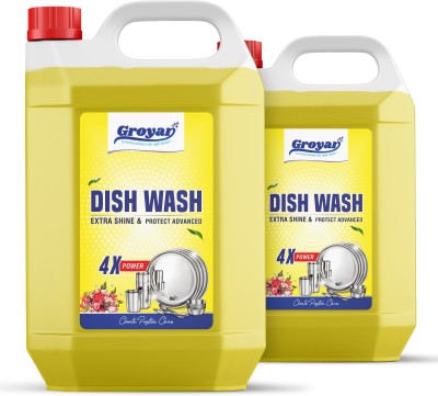 GROYAN groyandishwashyellow-10 litr Dish Cleaning Gel(Lemon, 10 L)