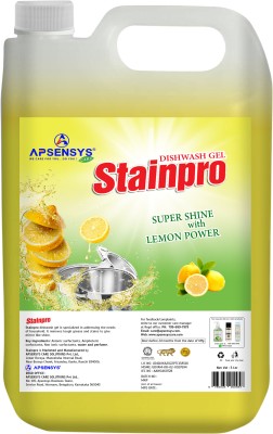 Apsensys Care STAINPRO Dishwash Liquid Gel Lemon Dish Cleaning Gel(Lemon, 5 L)