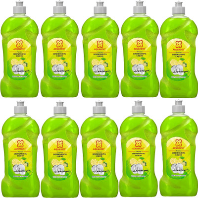 AQUAHOST Dish washing gel for utensil Dish Cleaning Gel(Lemon, 10 x 0.5 L)