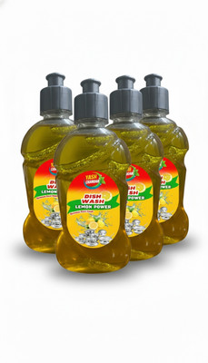 yash chamak Dishwash Gel 250 ml × 4 | Lemon Power | Value Combo Pack Dish Cleaning Gel(lemon, 4 x 0.25 L)