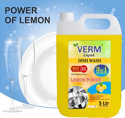 vermliquids Dish Cleaning Gel Non Acidic Dishwashing Detergent Dish Cleaning Gel Dish Cleaning Gel(Lemon, 4900 L)