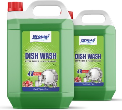 GROYAN groyandishwashgreen-10LITR Dish Cleaning Gel(Lemon, 10 L)