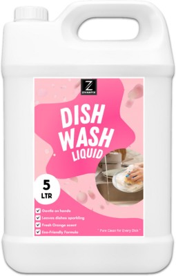 ZIVANTIX Dish Wash Liquid | 2x Faster Tough Grease Removal & Natural Fragrance.. | Dish Cleaning Gel(Rose, 5000 ml)