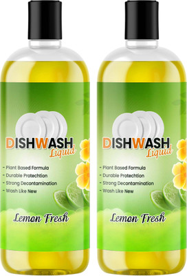 Vixora Lemon Dish Cleaning liquid 100ML each (Pack of 2) Dish Cleaning Gel(Fresh lemon, 2 x 100 ml)