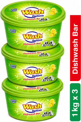 Wash Deluxe Dishwash Bar Tub Dishwash Bar(3 x 1 kg)