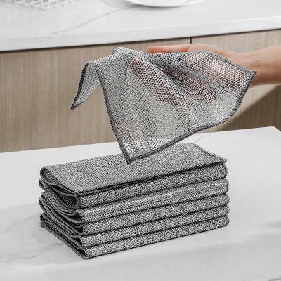 KRAZE Pack of 5 Dishwashing Stainless Steel Scrub/ WIre Cloth Ccx5.226 Stainless Steel Scrub(Medium)