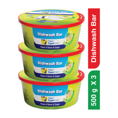 Flipkart Supermart Power of Neem & Ginger Dishwash Bar(3 x 500 g)