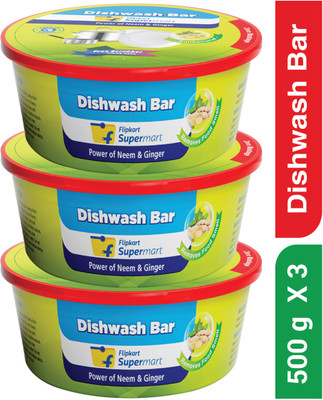 Flipkart Supermart Dishwash Bar Power of Neem & Ginger Dishwash Bar(3 x 500 g)