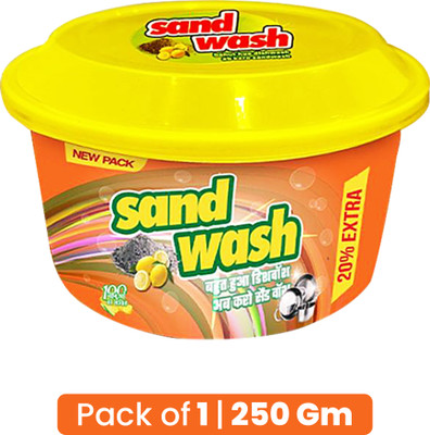 Sandwash For Plates,Pans& Other Daily Utensil|Remove StainSoft for Skin| Long-lasting Dishwash Bar(0.25 kg)