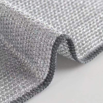 Shreejee Pack of 5 Steel Wire Cleaning Cloth / Scrub Pads CCX5.187 Wet and Dry Stainless Steel, Microfiber Cleaning Cloth