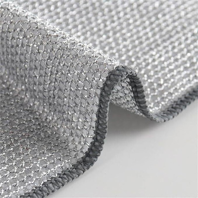 Shreejee Pack of 3 Double-Sided Non-Scratch Dish Wash Mesh Wire Cloth Scrub Sponge, Scrub Pad(Regular)