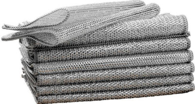 AMOGH ENTERPRISE Pack of 2 Steel Wire Cleaning Cloth / Scrub Pads CCX2.21 Scrub Pad(Medium)