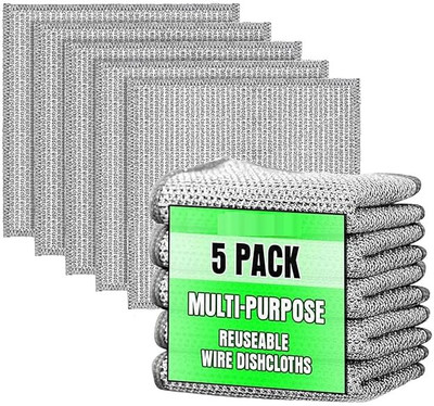 KGBTREADS Wet and Dry Polyester Cleaning Cloth(5 Units)