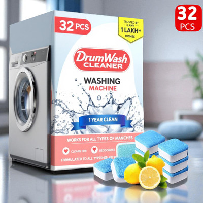 DrumWashify 32 Pcs Ultimate Washing Machine Drum Cleaning Tablets | Eco Wash NT Dishwashing Detergent(32 Tablet)
