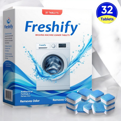 Freshify washing machine cleaner tablet quick dissolve powerful action Dishwashing Detergent(32 Tablet)