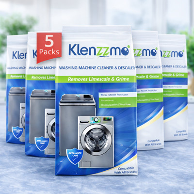 hias Klenzzmo Washing Machine Cleaner & Descaler | Deep Clean | Pack of 5 Dishwashing Detergent(500 g)